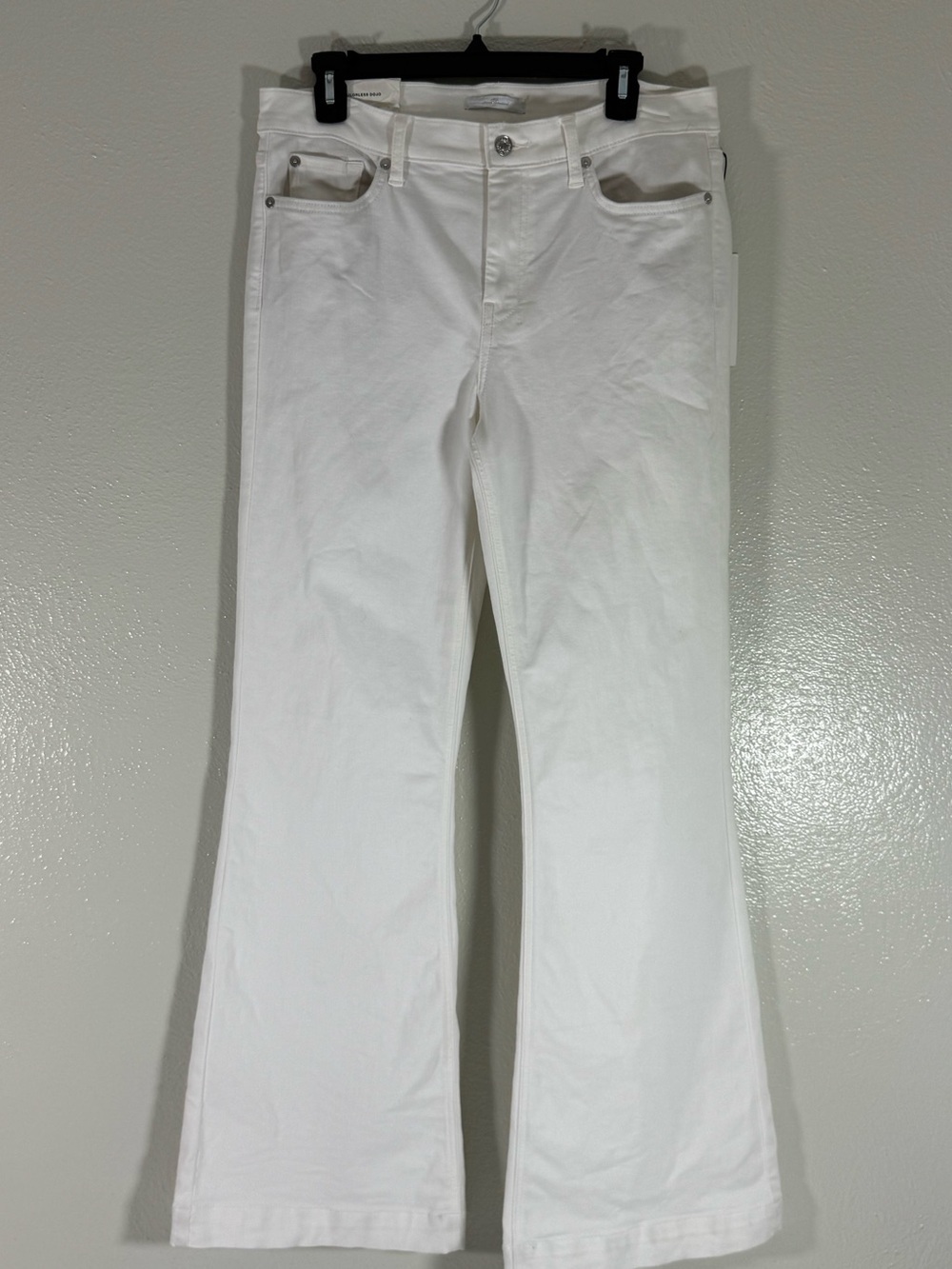 7 for all Mankind Tailorless Dojo Jeans White Flare